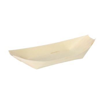 Fingerfood - skodele, lesene "pure" 25 cm x 10 cm "Ladjica"