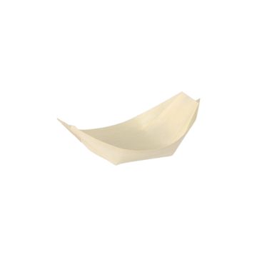 Fingerfood - skodele, lesene "pure" 8,5 cm x 5,5 cm "Ladjica"