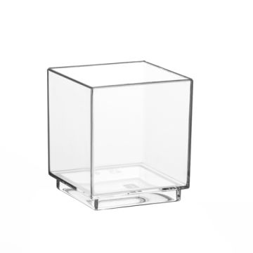Fingerfood - skodele, PS kvadratna 55 ml 4,7 cm x 4,2 cm x 4,2 cm kristalno jasno