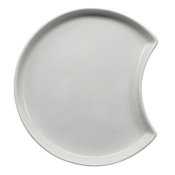 Krožniki Porcelan polmesec Ø 12 cm · 1,2 cm bela "Ano"