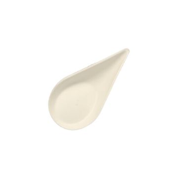 Fingerfood - krožniki, sladkorni trs "pure" 10,5 cm x 5,7 cm bela "Drop"