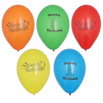 Baloni Ø 22 cm sortirane barve "Happy Birthday"
