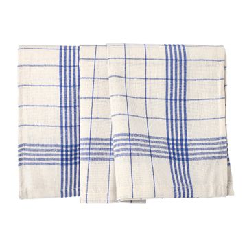 čajnih brisač 70 cm x 50 cm bela/modra "Baumwolle"