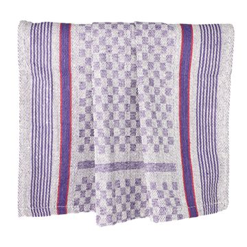 čajnih brisač 90 cm x 45 cm weiß/violett Grubentuch