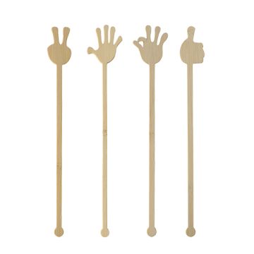 Cocktail palčke, bambus "pure" 21 cm "Hands"