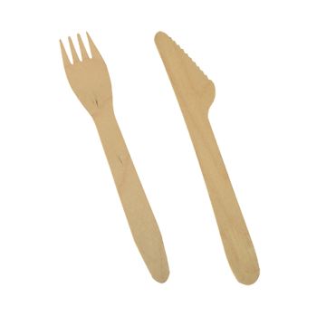 Jedilni pribor, les "pure" 16,5 cm (Nož, vilice)