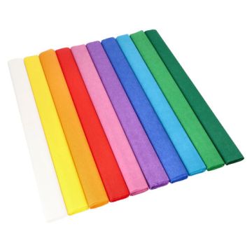 Krep papir 2,5 m x 50 cm sortirane barve vodoodporno