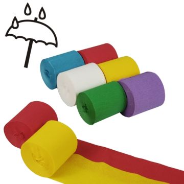 Krep trakovi 10 m x 5 cm sortirane barve vodoodporno
