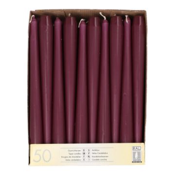 Koničaste sveče Ø 2,2 cm · 25 cm violett