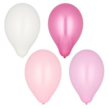 Baloni Ø 25 cm sortirane barve "Pink-Mix"