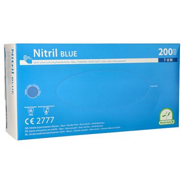 "Medi-Inn" Nitril rokavice, brez pudra "Blue" modra velikost M