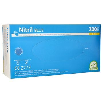 "Medi-Inn" Nitril rokavice, brez pudra "Blue" modra velikost S
