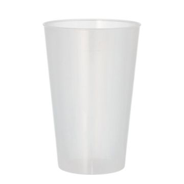 Kozarci za večkratno uporabo PP 0,4 l Ø 8,6 cm · 12,9 cm prozorni extra stabilne