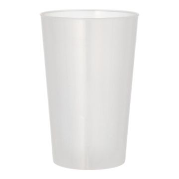 Kozarci za večkratno uporabo PP 0,5 l Ø 9,2 cm · 13,9 cm prozorni extra stabilne