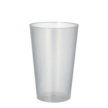 Kozarci za večkratno uporabo PP 0,4 l Ø 8,6 cm · 13 cm prozorni nezlomljivi