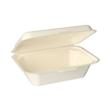 Menu škatle, sladkorni trs "pure" nedeljen 6 cm x 18 cm x 12,5 cm bela
