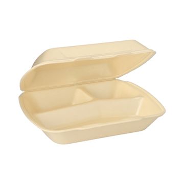 Menu škatle s pokrovom, XPS 3 razdelki 7,5 cm x 24,3 cm x 20,8 cm krem