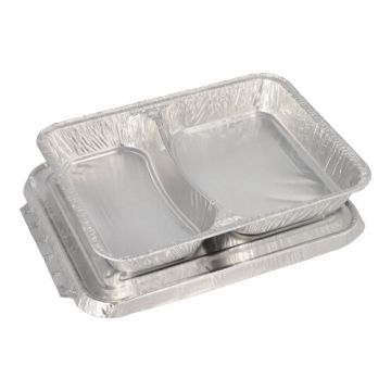 Menu posoda + alu pokrov 2-razdelka 0,83 l 3 cm x 17,7 cm x 22,5 cm