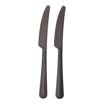 "Circulware by Haval" Nož za večkratno uporabo PP-MF 19,7 cm črna "Gaia" extra stabilni, v dispenzerju
