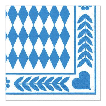 Serviete, 3-slojne zložene 1/4 33 cm x 33 cm "Bavaria"