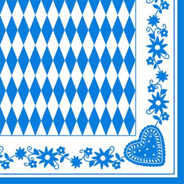 Serviete, 3-slojne zložene 1/4 40 cm x 40 cm "Bavaria"