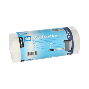 Vreče za smeti, HDPE 120 l 110 cm x 70 cm prozorna