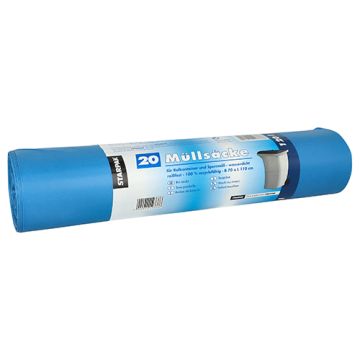 Vreče za smeti, LDPE 120 l 110 cm x 70 cm modra