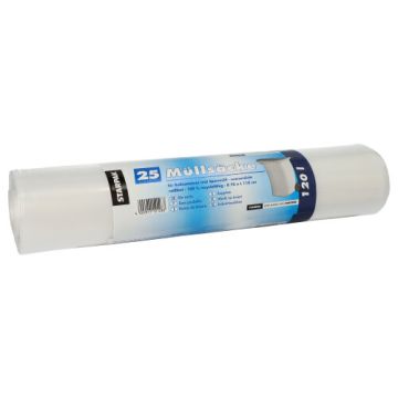 Vreče za smeti, LDPE 120 l 110 cm x 70 cm prozorna