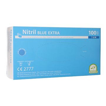 "Medi-Inn" Nitril rokavice, brez pudra modra "Blue Extra" velikost M