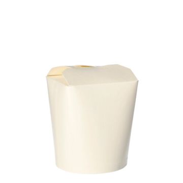 Škatle za prigrizke "To Go" kvadratna 550 ml 10 cm x 8,5 cm x 7,5 cm bela