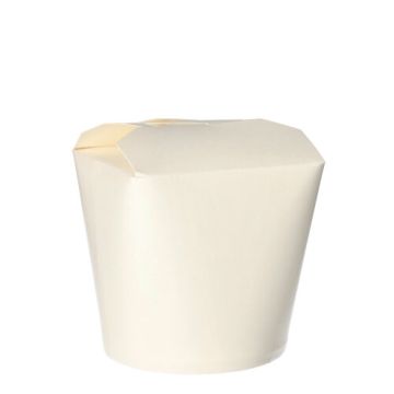 Škatle za prigrizke "To Go" kvadratna 750 ml 10,1 cm x 10 cm x 9,1 cm bela