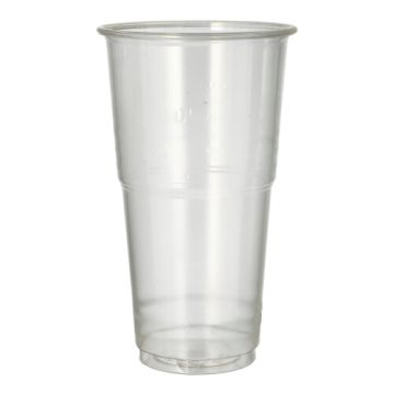 Kozarci za hladne pijače, PLA "pure" 0,5 l Ø 9,5 cm · 16,2 cm kristalno jasno s penastim robom