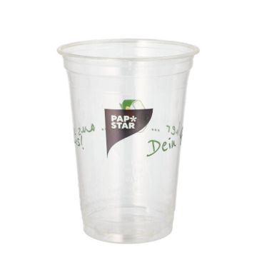 Lončki PLA 0,4 l Ø 9,5 cm · 12,7 cm "Becher aus Mais"