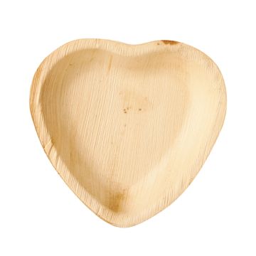 Krožniki, palmov list "pure" 15,5 cm x 3 cm "Heart"