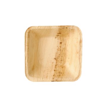 Skodele, palmovi listi "pure" kvadratna 100 ml 10 cm x 10 cm x 3 cm
