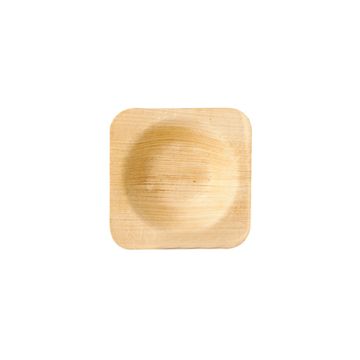 Skodele, palmovi listi "pure" kvadratna 6 cm x 6 cm x 1,3 cm