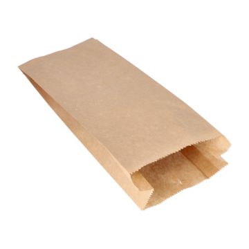 Papirnate vrečke rilane kraft papir 35 cm x 15 cm x 7 cm rjava vsebina 2.5 kg