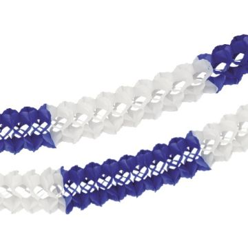 Girlanda Ø 16 cm · 10 m modra/bela negorljivo