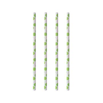 Slamice iz papirja Ø 6 mm · 20 cm "green Dots"
