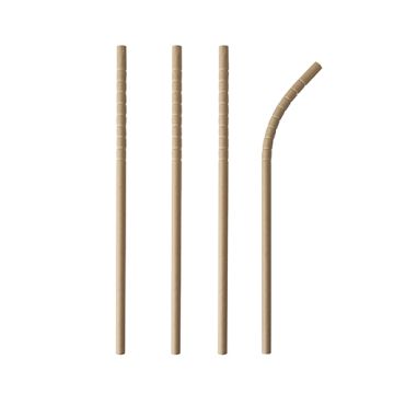 Slamice Papir "pure" Ø 6 mm · 20 cm rjava fleksibilne