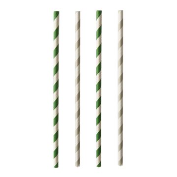 Slamice iz papirja Ø 6 mm · 20 cm sortirane barve "Stripes"