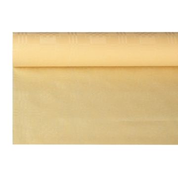 Namizni prt, papir, damast izgled 8 m x 1,2 m krem