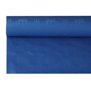 Namizni prt, papir, damast izgled 8 m x 1,2 m temno modra