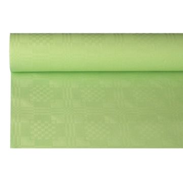 Namizni prt, papir, damast izgled 8 m x 1,2 m pastelno zelena