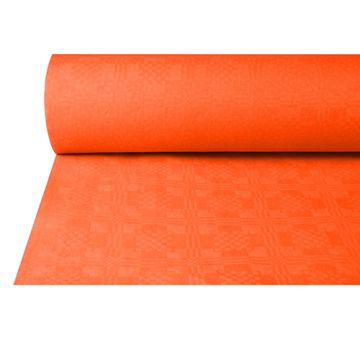 Namizni prt, papir, damast izgled 50 m x 1 m terracota