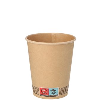 Papirnati lončki 0,2 l Ø 8 cm · 9,2 cm rjava