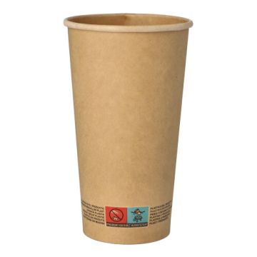 Papirnati lončki 0,5 l Ø 9 cm · 15 cm rjava