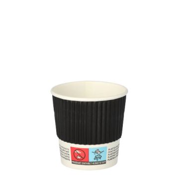 Papirnati lončki "To Go" 0,1 l Ø 6 cm · 6 cm Ripple Wall