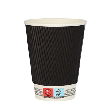 Papirnati lončki "To Go" 0,3 l Ø 9 cm · 11 cm Ripple Wall