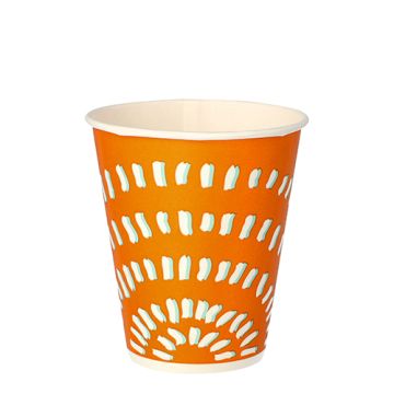 Papirnati lončki za hladne pijače 0,25 l Ø 8,97 cm · 10 cm oranžna